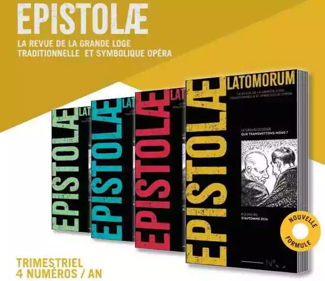 Rentrée littéraire maçonnique : Avec "Epistolæ", la GLTSO s'ouvre désormais au monde