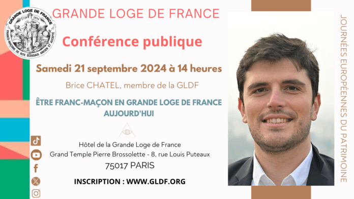 Grande Loge de France – Conférence publique de Brice Chatel