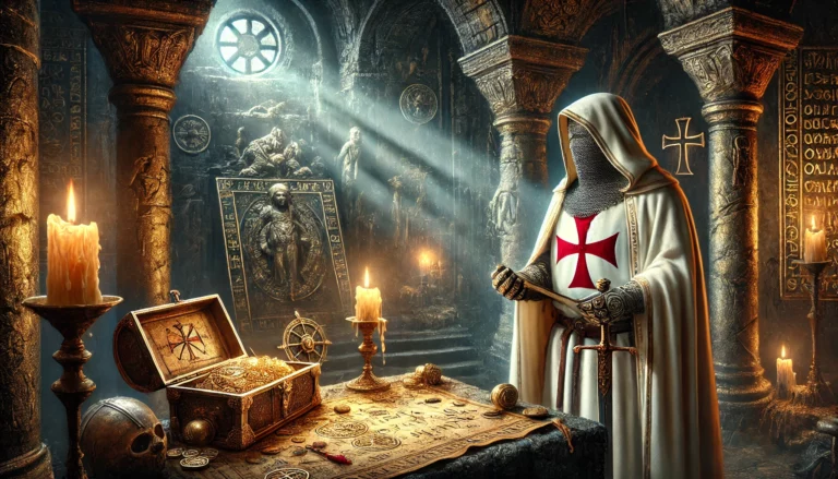 Les mystères du trésor des Templiers - Image générée par Intelligence Artificielle (IA)