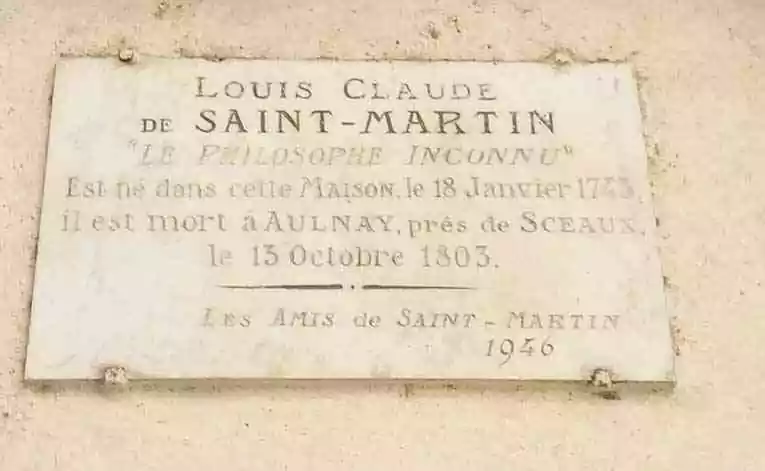 Louis-Claude de Saint-Martin élève de Martines de Pasqually
