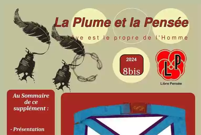 La Plume et la Pensée&nbsp;: «&nbsp;à propos des Rites Égyptiens&nbsp;»