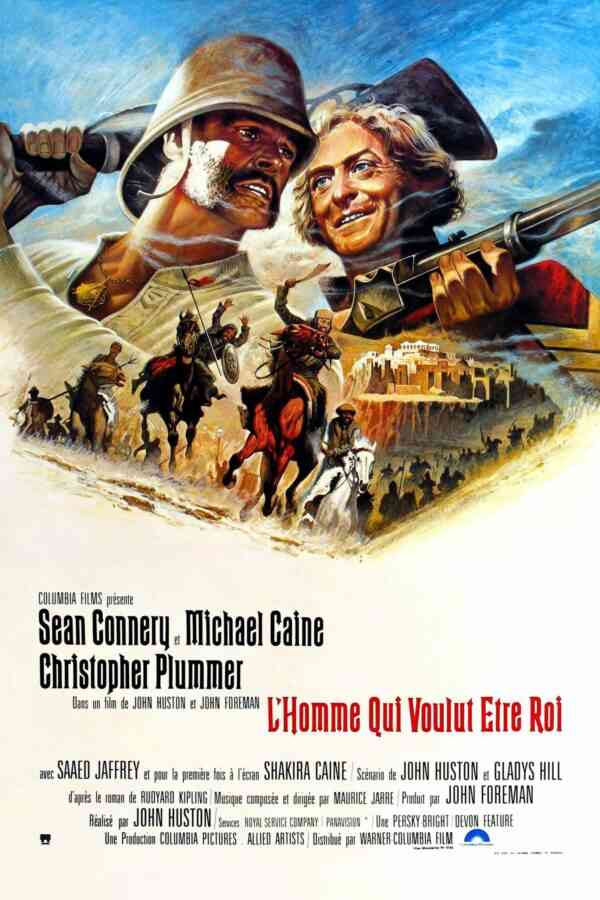 Affiche française du film L’Homme qui voulut être roi (1975)