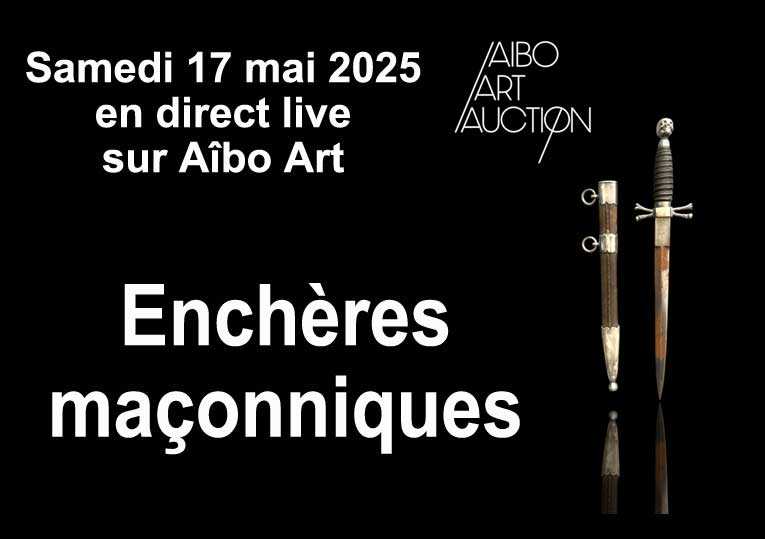 Vente aux « enchères maçonniques » exceptionnelle chez Aïbo Art Auction