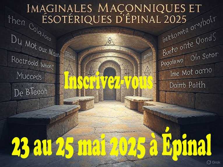 Imaginales Maçonniques et Ésotériques d’Épinal 2025 : Une exploration profonde du thème « Du Mot aux Maux »