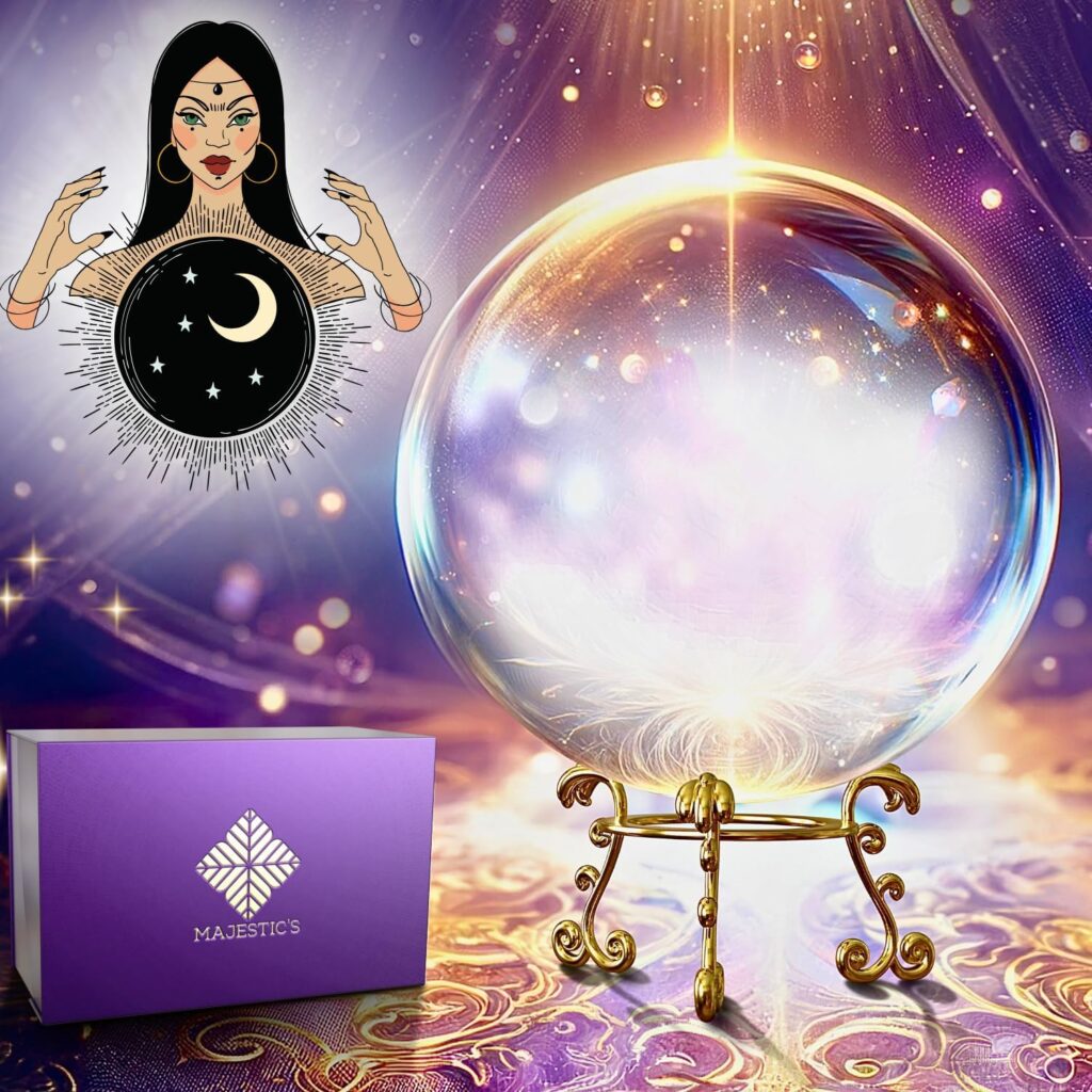Boule de Cristal Voyance – Parfaite pour Cristallomancie, Divination, Medium [Garantie A Vie] source Amazon