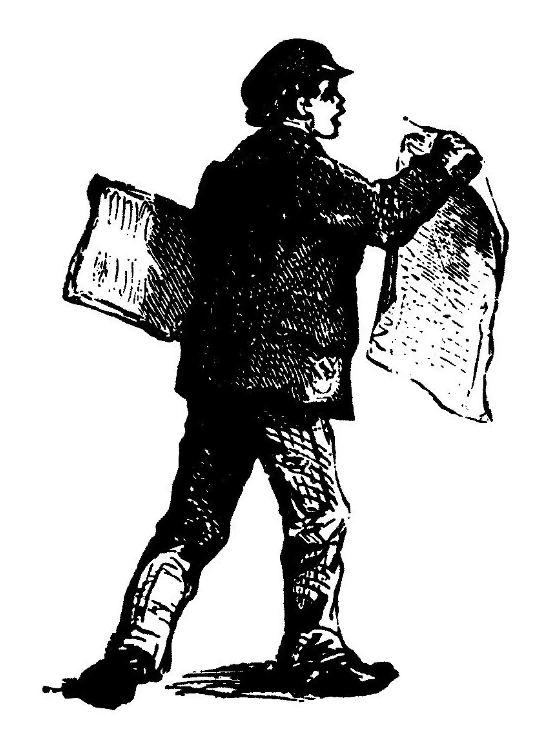 La découverte Gravure du crieur utilisée comme logo par la maison d’édition