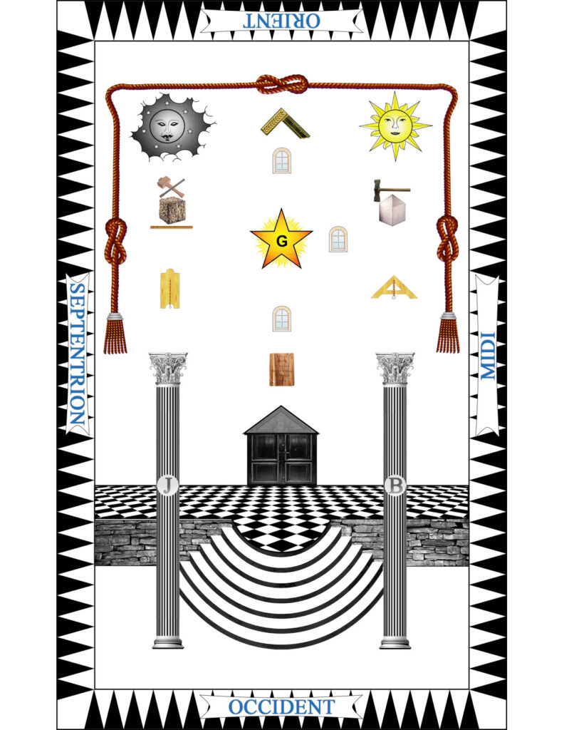 Tableau de loge 2e Grade du Rite Français - Source Eosphoros