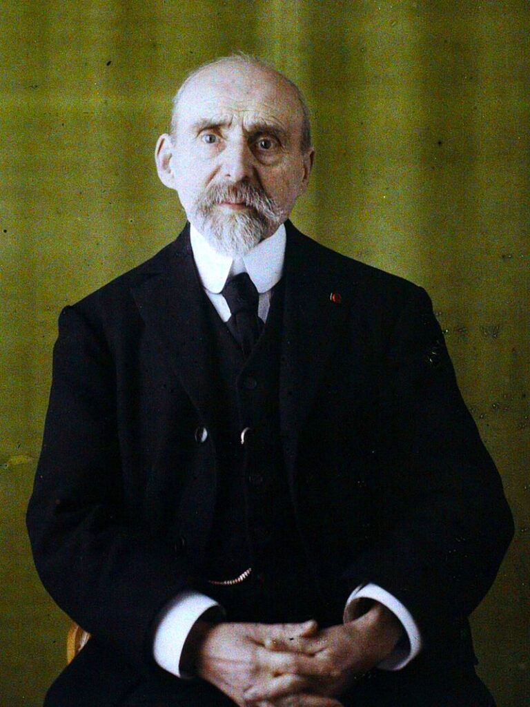 Autochrome de Ferdinand Buisson en 1930