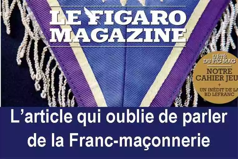Le marronnier qui s&rsquo;effeuille poussivement dans les pages                 du Figaro Magazine