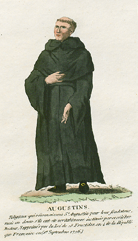 Costume d'un augustin (1811)