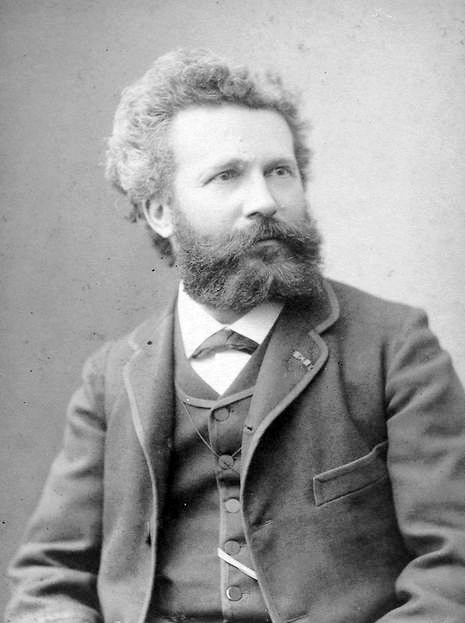 Portrait de Flammarion par Eugène Pirou en 1883