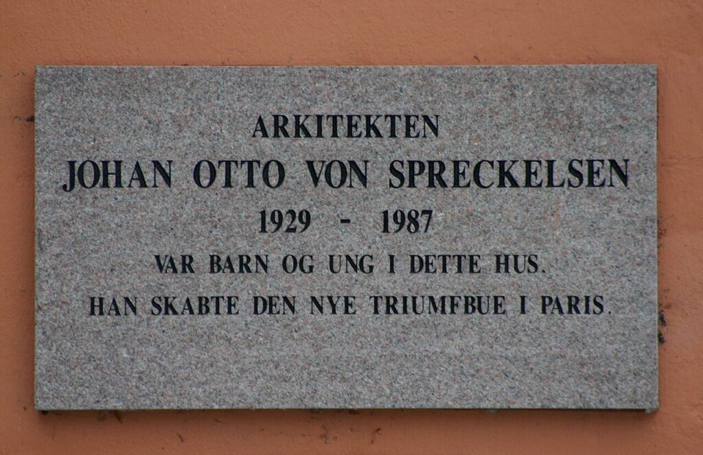 Spreckelsen, plaque commémorative à Viborg, Danemark