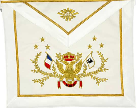 Tablier Souverain GIG 33e degré REAA – Source Le chemin maçonnique
