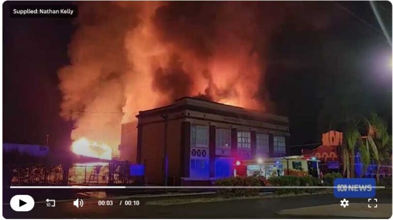 La loge maçonnique historique de Lismore détruite par un incendie au petit matin