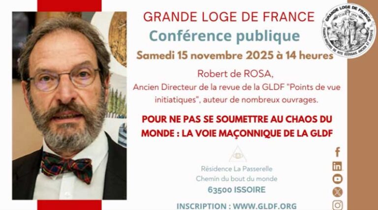 Robert de Rosa : la voie maçonnique contre le chaos du monde
