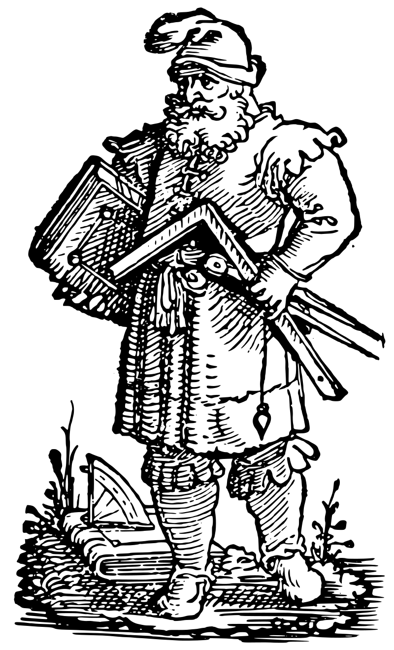 Maître bâtisseur, gravure de Jost Amman (1536)