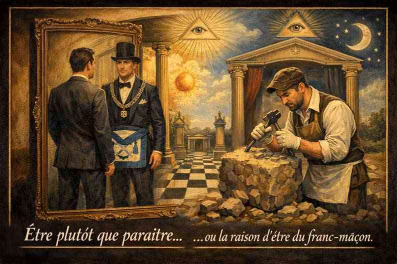 Etre-plutôt-que-paraitre Le miroir en Franc-maçonnerie