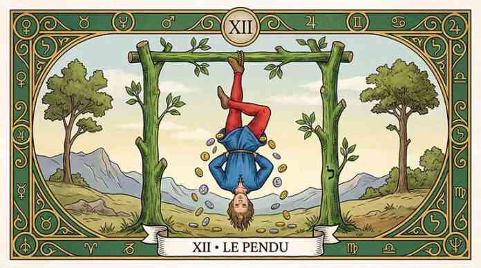 Le pendu Le tarot miroir des symboles