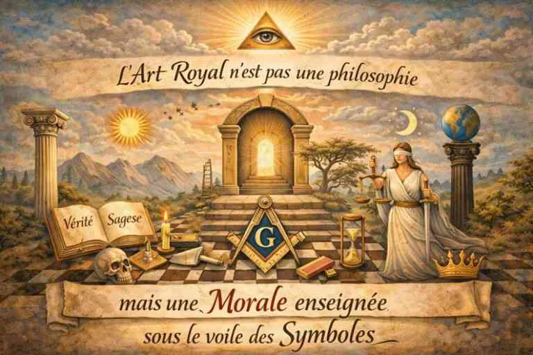 L’Art Royal n’est pas une philosophie mais une morale enseignée sous le voile des symboles