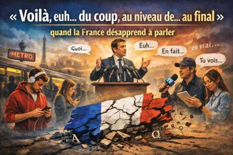 « Voilà, euh, du coup, au niveau de… au final » : quand la France désapprend à parler