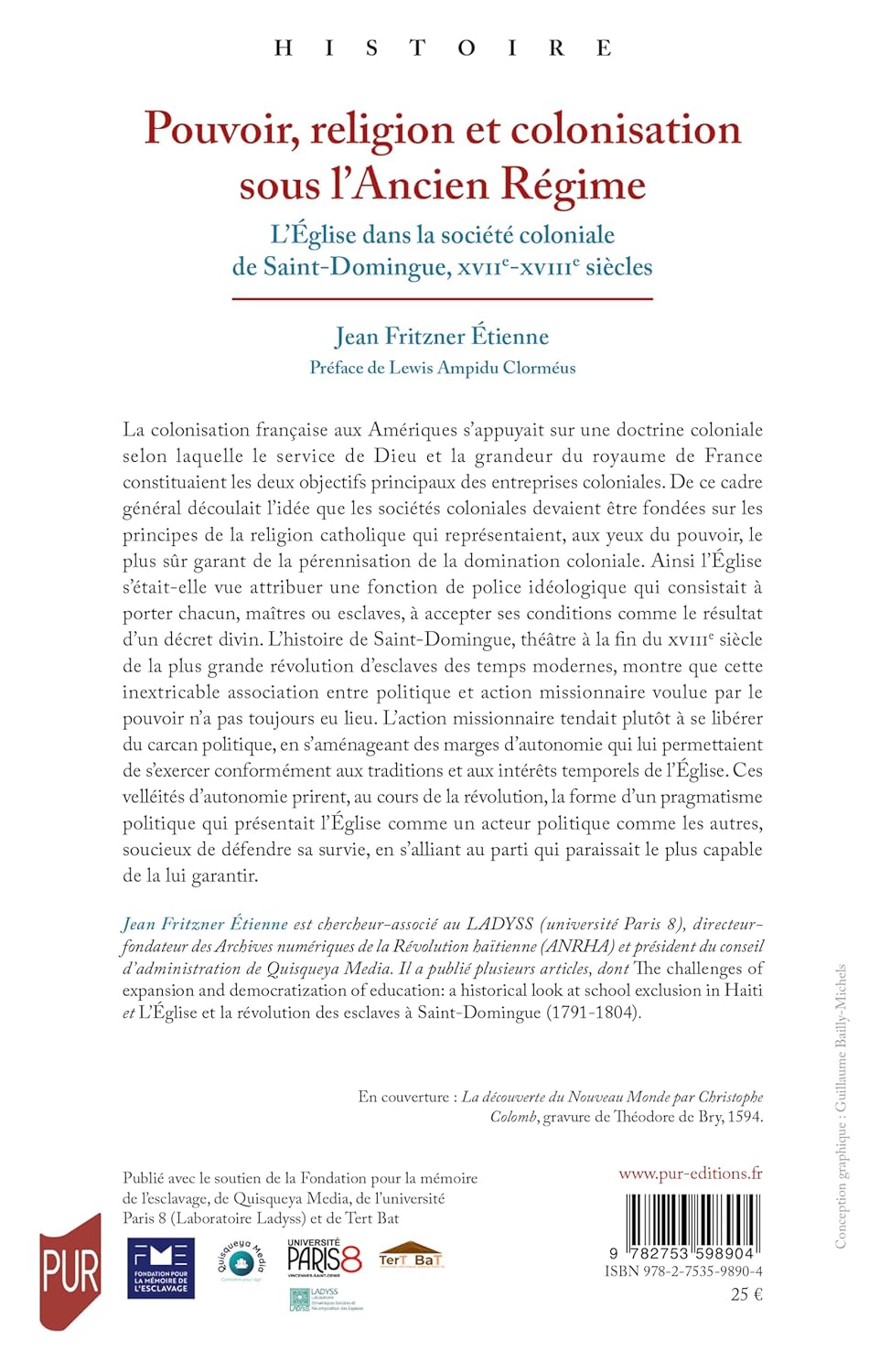 Pouvoir, religion et colonisation sous l&rsquo;ancien régime4e