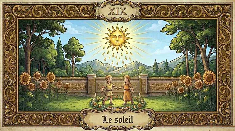 Arcane XIX&nbsp;: Le Soleil – la joie de la transmission