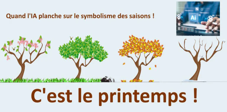 Une planche de l&rsquo;IA sur le symbolisme des saisons