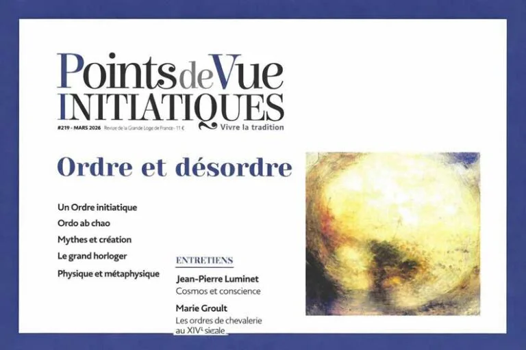 « Points de Vue Initiatiques » – Ordo ab Chao, du cosmos aux ordres de chevalerie
