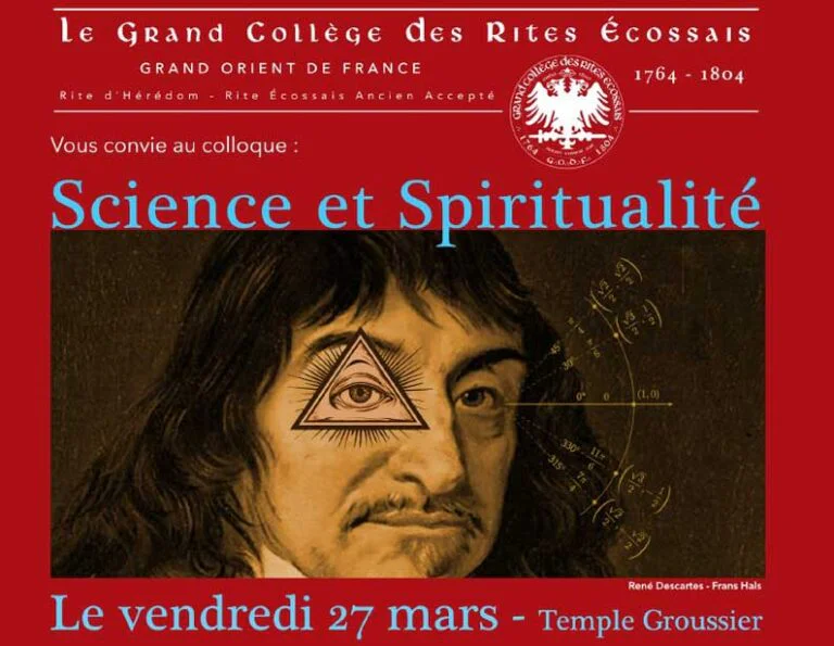 27/03/26 – « Science et Spiritualité » au Grand Collège des Rites Écossais, au « 16 Cadet »
