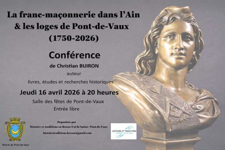 16/04/26 – À Pont-de-Vaux, Christian Buiron éclaire deux siècles et demi d’histoire maçonnique