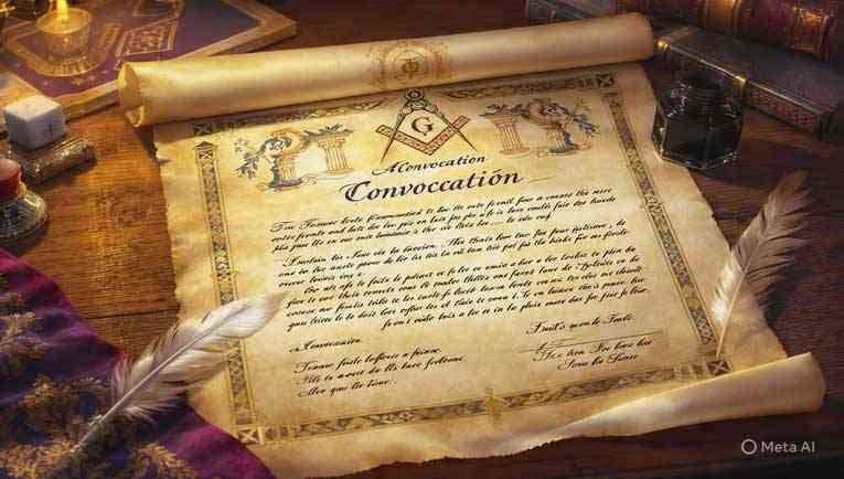 C comme Convocation en Franc-maçonnerie