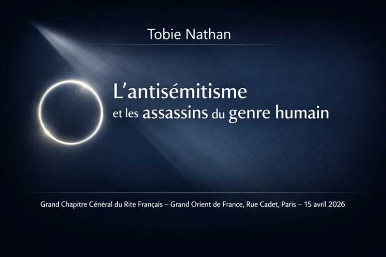 15/04/26 – Antisémitisme&nbsp;: Tobie Nathan au « 16 Cadet »  pour une conférence de vigilance et de pensée