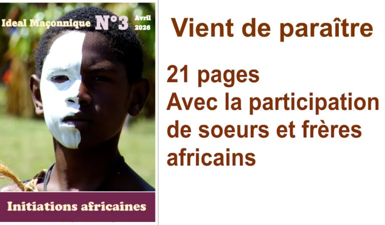 Vient de paraître&nbsp;: Le n°3 de la revue numérique maçonnique «&nbsp;Idéal Maçonnique&nbsp;»