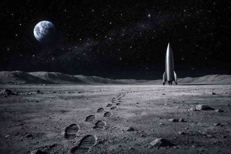 Sur la Lune, l’homme éprouvé par sa propre lumière