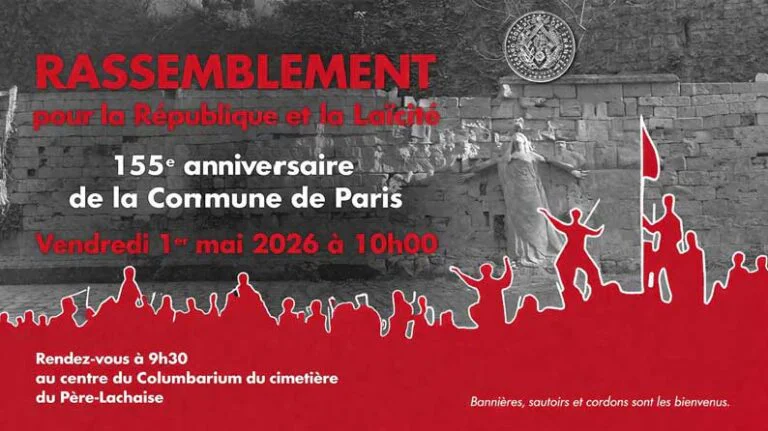 01/05/26 – Au Père-Lachaise, la mémoire maçonnique de la Commune en marche pour la République et la Laïcité