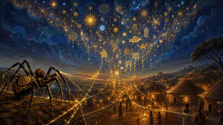 Légende de France ou d’ailleurs : Anansi, l’araignée qui tisse la sagesse du monde