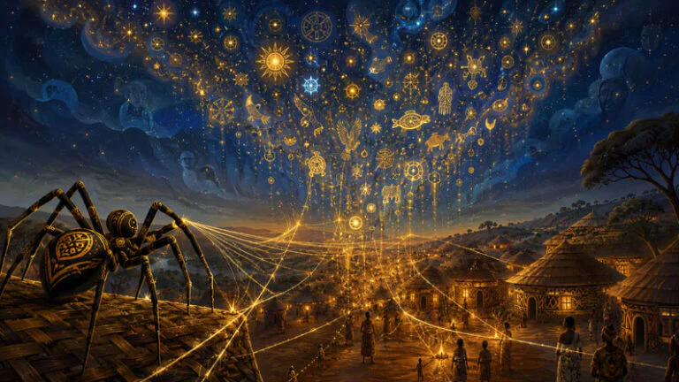 Légende de France ou d’ailleurs : Anansi, l’araignée qui tisse la sagesse du monde