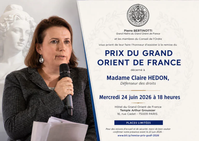 24/06/26 – Claire Hédon au GODF, les droits comme lumière républicaine