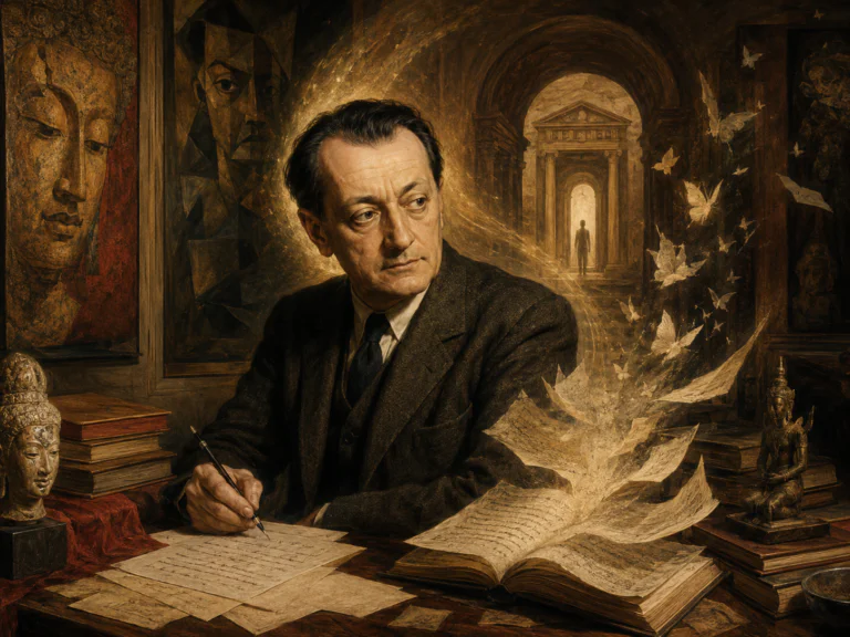 André Malraux à la Galerie Gallimard&nbsp;: l’écrivain face au feu de la métamorphose