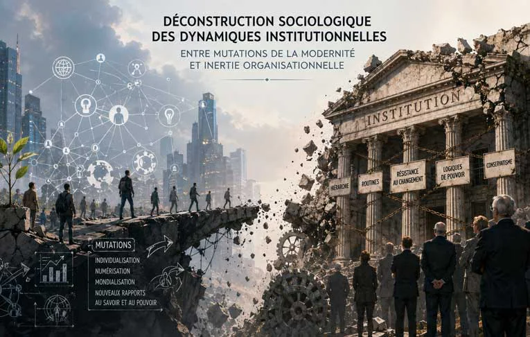 Déconstruction sociologique des dynamiques institutionnelles&nbsp;: entre mutations de la modernité et inertie organisationnelle