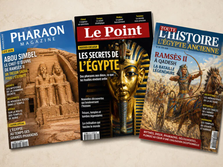 L’Égypte ne cesse pas de nous regarder – 3 revues pour un été pharaonique