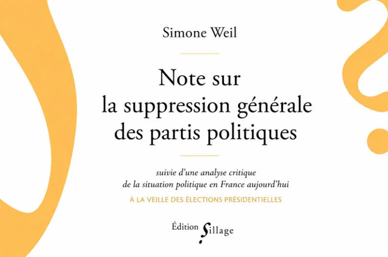 Simone Weil ou la lumière sans parti