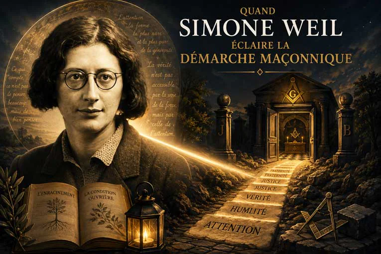 De l’enracinement à la Loge&nbsp;: Quand Simone Weil éclaire la démarche maçonnique