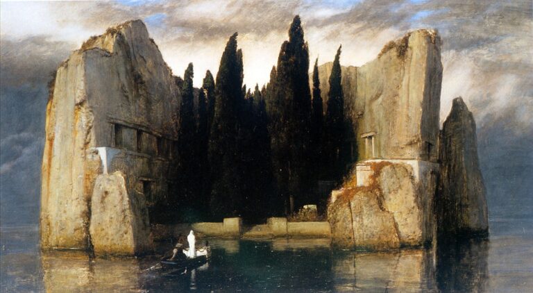 L&rsquo;Art au compas – « L’Île des morts » d’Arnold Böcklin&nbsp;: la barque, le seuil et l’ultime initiation