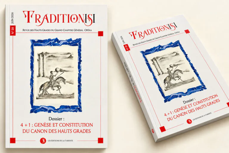 « Tradition[s] » n°20 du Grand Chapitre Général Opéra – La fidélité commence là où la recherche demeure