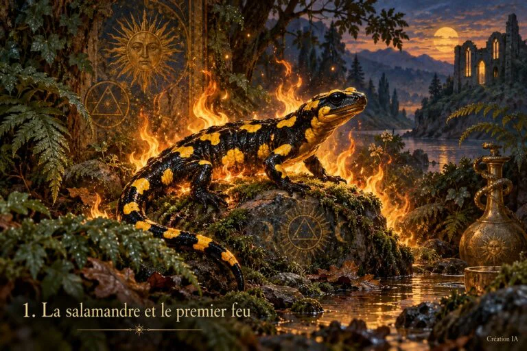 Bestiaire initiatique – La salamandre, celle qui traverse le feu sans perdre son âme