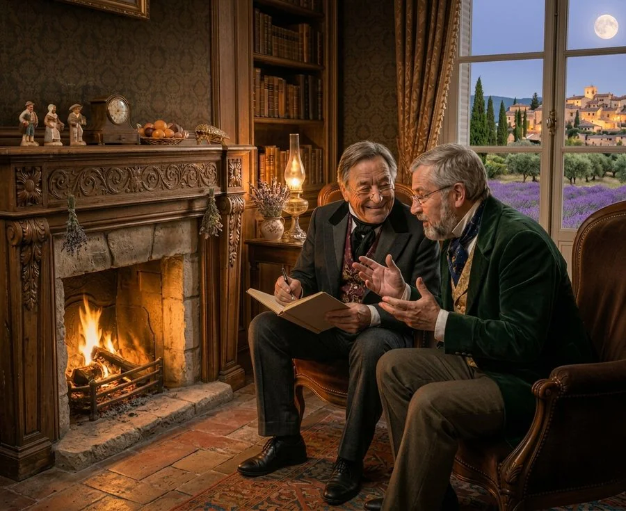Batson et Berlock au coin du feu