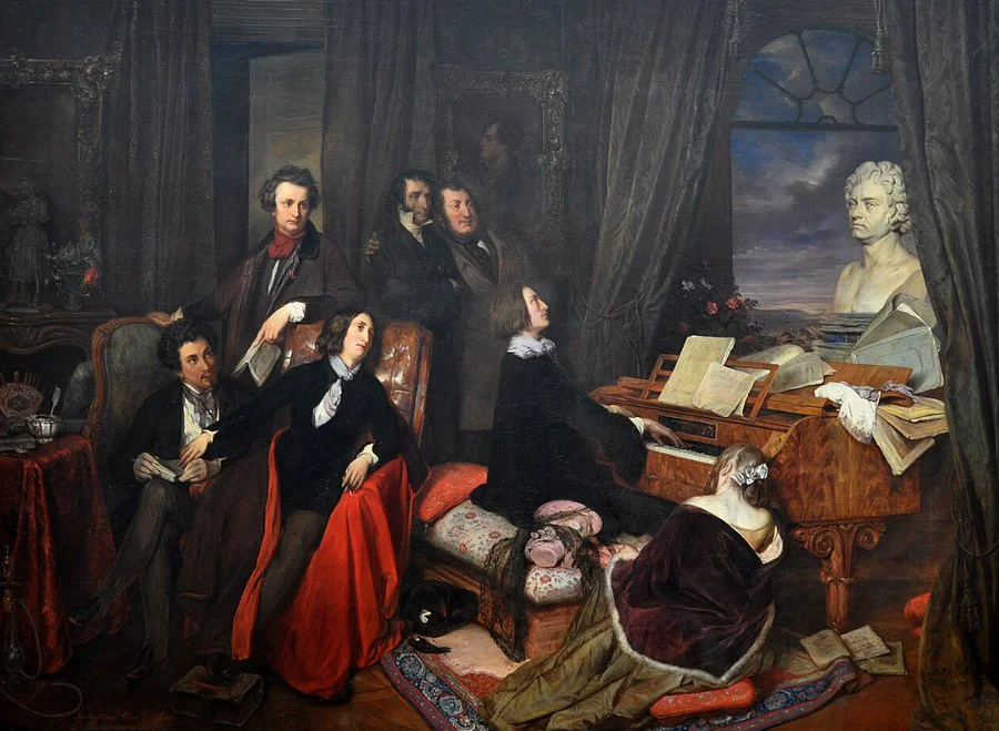 Liszt au piano, Josef Danhauser