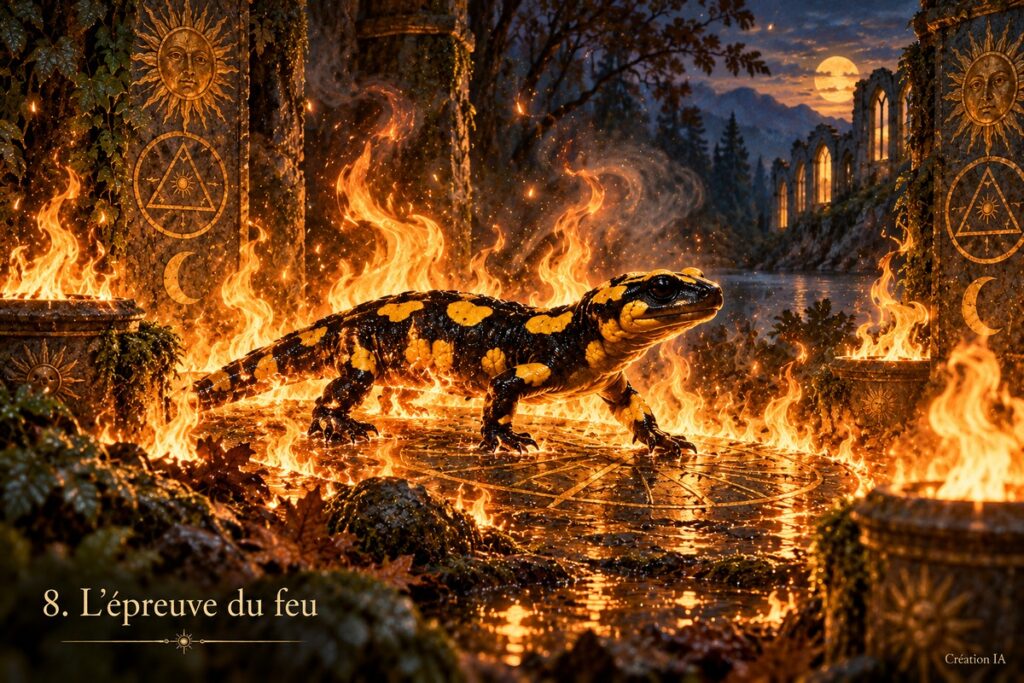 Bestiaire initiatique – La salamandre, celle qui traverse le feu sans perdre son âme