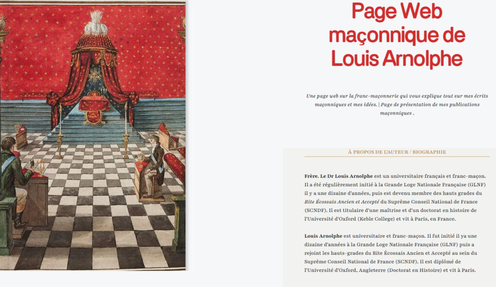 « D’où venez-vous&nbsp;? D’une loge de Saint-Jean », Louis Arnolphe remonte à la source d’une parole maçonnique